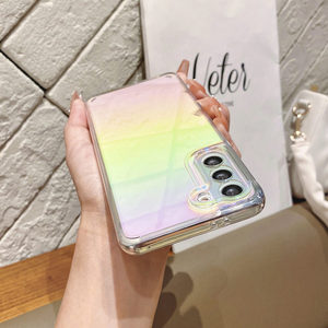 Custodia <span class=keywords><strong>trasparente</strong></span> per cellulare con Glitter sfumato colorato per Samsung S23 A53 A13 A52 A72 <span class=keywords><strong>A51</strong></span> A71 A31 S21 - Product Image 3