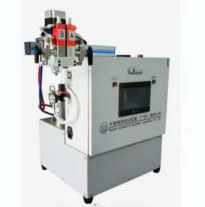 Semi-Auto AB Glue Epoxy Resin Dispensing Machine , Double Liquid Resin Dispenser for AB Glue Epoxy Resin Foot Pedal Control