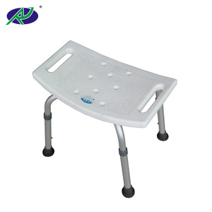 <b>Elderly</b> <b>Shower</b> <b>Chair</b> Thickened Aluminum Alloy Frame White Bathroom Safety Seat RJ-X797L - Product Image 2