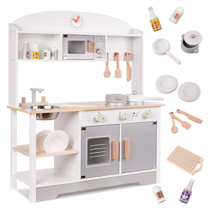 Jeu de cuisine en bois pour enfants, très populaire, pour tout-petits et enfants de 3 ans et plus, unisexe, jouets de simulation de cuisine colorés - Product Image 1