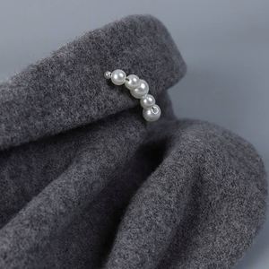 Nouvelle Arrivée 2025 – Chapeau Bob Décontracté en Laine pour Femme, Tendance Hiver avec Décoration Perles, Style Pêcheur - Product Image 4