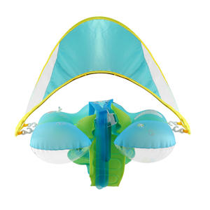 Flotador de Natación para Bebés, Anillo Inflable para Piscina con Toldo de Protección Solar, Antideslizante, para Edades de 3 a 36 Meses, Anillo de Natación para Axilas - Product Image 2