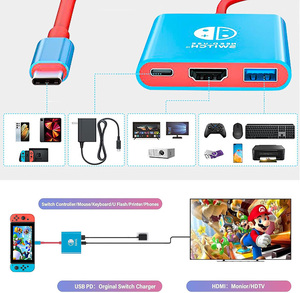 แท่นชาร์จสวิตช์ Type C เป็นสายแปลง HD-MI สำหรับ <span class=keywords><strong>Nintendo</strong></span> <span class=keywords><strong>Switch</strong></span> รองรับ4K/60Hz - Product Image 2