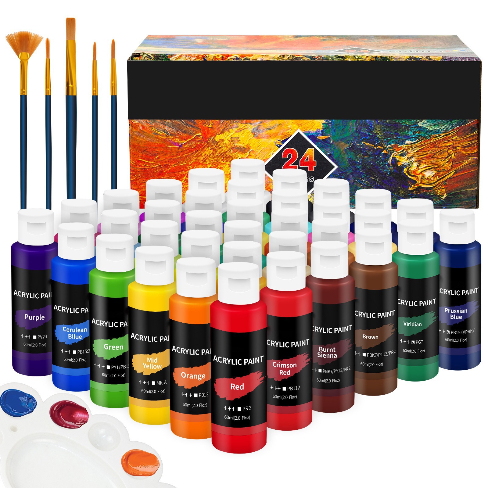 สีอะคริลิค 24 สี