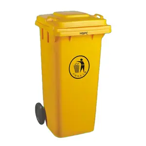 120l Hdpe Prullenbak 120 Liter Plastic Vuilnisbak Wheelie Binnenshuis Recycle Bin Grote Stijl Afvalcontainer Met Deksel