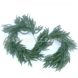 Guirlande de sapin artificiel de Noël, 1,8 m, quatre à six branches, décorations vertes pour la décoration des fêtes - Product Image 2