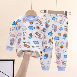 Liquidación de Existencias, Pijamas para Niños Pequeños, Conjunto de 2 Piezas, Camiseta y Pantalones, 100% Algodón, Ropa de Dormir para Niños - Product Image 1