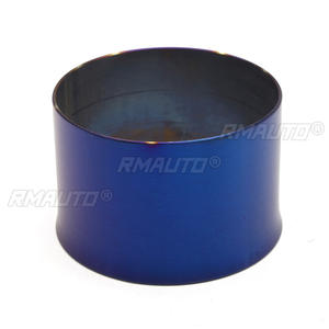 Tubo de Escape Universal de Alta Calidad para Coche y Motocicleta, 28-51 mm, Silenciador de Cilindro, Punta de Fibra de Carbono Azulada, Acero Inoxidable - Product Image 4