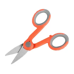 Stainless Steel Jumper Cable Hand Shear Cutting Tools For Electrician Shears Optic Cutter Optical Fiber Kev lar Scissors
