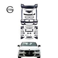 Conjunto de Parachoques Delantero y Trasero F30 Upgrade MT para BMW Serie 3 F30 F35 Facelift M-Tech, Kit de Carrocería F30 M Sport