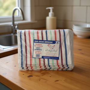 Panni da cucina El Aguila, 12 unità, formato standard, in cotone, per la pulizia - Product Image 3