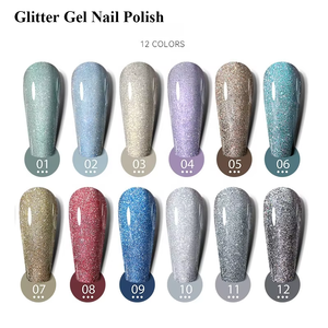 12 Farben Reflective Neon Disco <span class=keywords><strong>Gel</strong></span> Nagel UV Glitter <span class=keywords><strong>Gel</strong></span> politur Nagels tudio OEM Custom Reflective Glitter <span class=keywords><strong>Gel</strong></span> Nagellack - Product Image 4