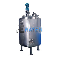Edelstahl reaktor Chemische industrie bio reaktion mixer mischen gärung edelstahl Schiff chemische 500l reaktor