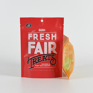 Stand-Up Zip Lock pour 100 Microns Épais Snack Emballage Sac Transparent Fenêtre Gravure Imprimé Alimentaire Poche Noix Graines Autres Sèches - Product Image 6