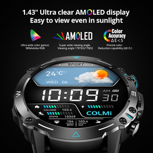 COLMI M42 Smartwatch 1.43'' AMOLED Display 100 Sports Modes Voice Calling Hombre Men Women <strong>Toughness</strong> <strong>Smart</strong> <strong>Watch</strong> - Product Image 5