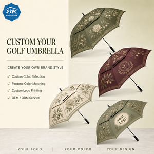 Parapluie de golf droit imprimé Olive Garden, grand parapluie coupe-vent pour l'extérieur, parapluie de golf personnalisé imprimé - Product Image 1