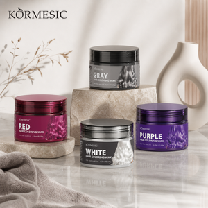 KORMESIC Marque Privée OEM 120g Cire Colorante pour Cheveux Teinture Temporaire à Usage Unique Rouge Blanc Gris Violet Coloration Rapide Longue Durée - Product Image 1