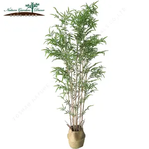 Bamboo Artificial Plants Eco-Friendly Fake Bamboo Green Tree Large Artificial Plant