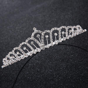 Diadema de Princesa Clásica con Pedrería, Joyería de Novia, Estilo Europeo Americano, Popular, Accesorios para Vestidos de Niñas - Product Image 6