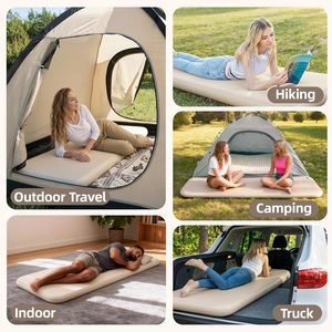 <b>Double</b> Person Premium Thick Foam Air <b>Mattress</b> Sleeping Pad Camping Mat Self-Inflating for Outdoor Hiking Camping Cheese Mat - Product Image 5