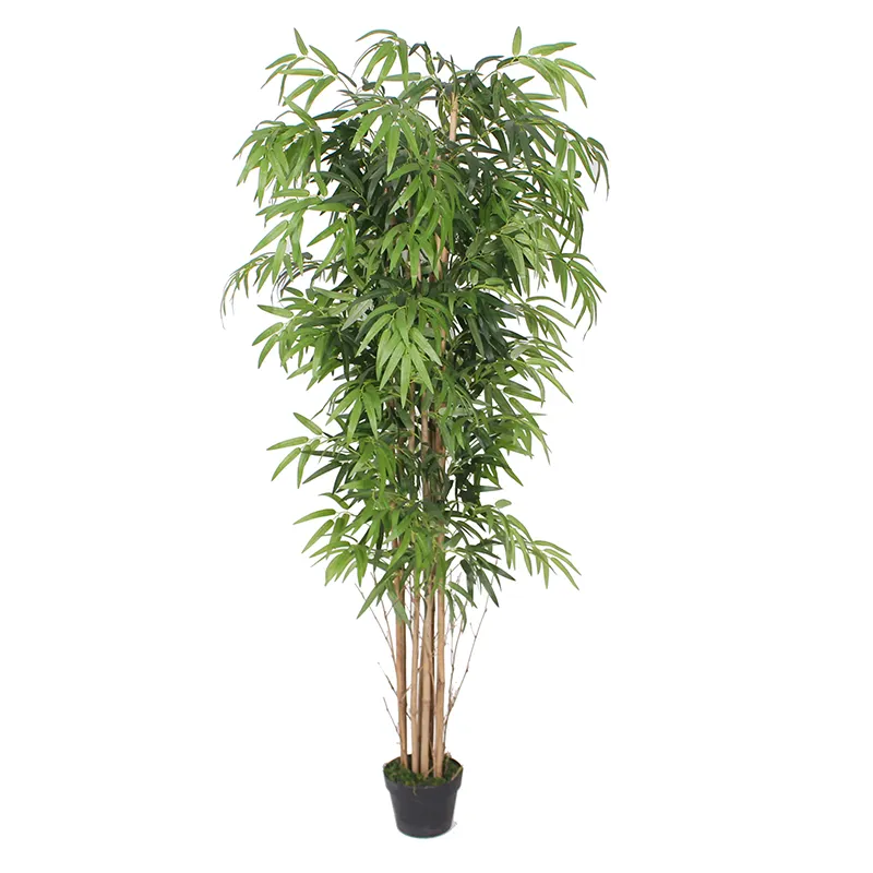 En gros 180CM En Plastique Polyester feuilles Grande Maison Arbre De Bambou Artificiel Plante