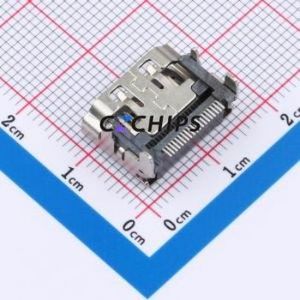 GT-HD001A-FNNG0 HDMI <b>Connector</b> SMD <b>Connector</b> ( <b>Connector</b> Type: HDMI-A )( Gender: Female )( Total Number of PINs: 19P ) - Product Image 2