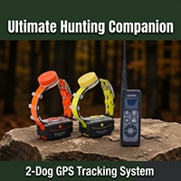 Collier GPS étanche pour 2 chiens pour la chasse sans carte SIM GPS-25002-PRO