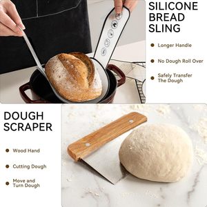 Dough Proofing Eco-Friendly Dishwasher Safe Glass Sourdough Starter Jar Kit Bread Making Bowls <b>Baking</b> <b>Accessories</b> Pastry Tools - Product Image 5