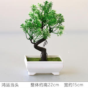 Planta Artificial en Maceta, Bonsái Decorativo, Plantas Verdes Ornamentales para Decoración del Hogar, Hotel, Jardín, Decoración de Bodas - Product Image 2