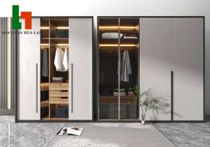 <span class=keywords><strong>Dressing</strong></span> écologique haut de gamme personnalisé meuble de chambre à coucher armoire porte multiple en <span class=keywords><strong>bois</strong></span> et en verre pour usage domestique - Product Image 2