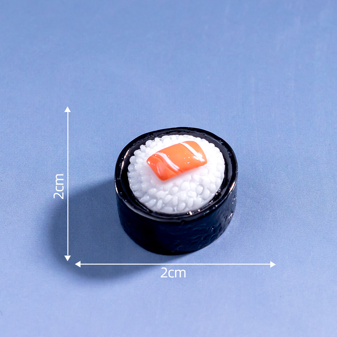 N.º6 porciones de sushi de salmón.