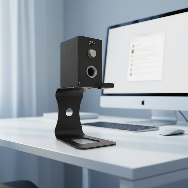 Recording Studio Monitor Stand Front Surround Sound Shock Absorption Small Desktop Heat Dissipation Metal Speaker Stand