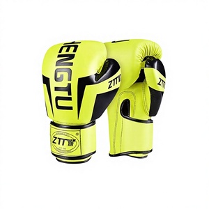 Gants de sport en cuir PU à logo personnalisé OEM ODM, prix usine professionnel, évacuation de l'humidité, avec boucle de fixation au poignet pour la boxe - Product Image 2