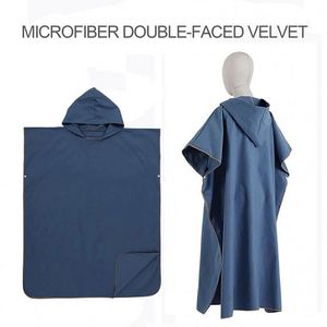 Hot Design Tie-Dye Custom OEM Wholesale Children Beach Fast Dry Bathrobe Wearable <b>Bath</b> Towels Hooded Poncho Towel Kids - Product Image 3