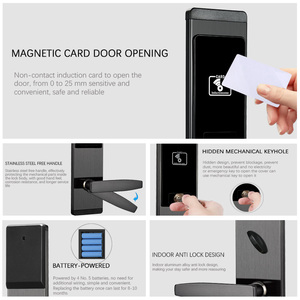 Hiện đại bền thép không gỉ RFID thông minh khóa cho cửa gỗ khách sạn cho phần mềm lưu trữ đám mây T57 kiểm soát truy cập hệ thống thẻ - Product Image 4