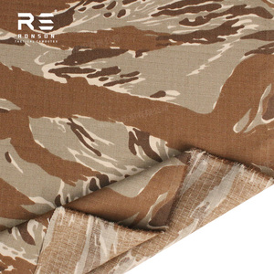 TC65/35沙漠老虎条纹迷彩防撕裂棉织物65% 涤纶35% 棉机织印花战术制服 - Product Image 5