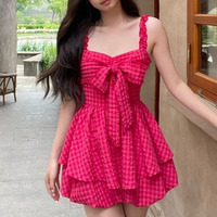 Robe Chekeked Mini pour Femme – Tendance 2026, Décontractée, en Mousseline, Lavable, Personnalisable, Prix Abordable