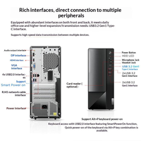 Vente en gros de nouveaux ordinateurs de bureau Lenovo Yangtian M460, processeur Intel Core i3/i5/i7 de 14e génération, 8 Go/16 Go de RAM, SSD 512 Go/1 To, Windows 11 Pro pour usage bureautique