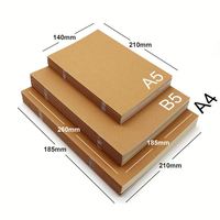 Cahier d'exercices pour enfants en papier kraft personnalisé, reliure cousue, format A5 B5, impression de livres de texte OEM