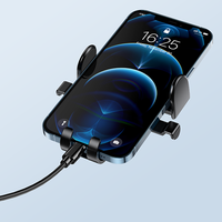 Support de téléphone personnalisé avec logo pour tableau de bord de voiture, fixation par ventouse sur pare-brise ou grille d'aération, support flexible en acier au carbone pour iPhone 17 16 15 14