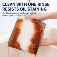 Paño de Limpieza de Cocina Reutilizable Absorbente de Aceite con Núcleo de Seda de Bambú para el Hogar, Restaurantes, Hoteles y Servicios de Catering