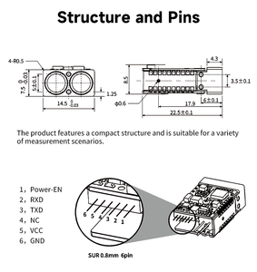 Módulo Láser de <span class=keywords><strong>Distancia</strong></span> de 4g y 1200m para Drones y Miras de Tiro, Personalizable con Soporte ODM - Product Image 2