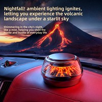 Diffuseur d'air intelligent et moderne pour voiture avec éclairage d'ambiance LED : Diffuseur de brume automatique pour aérateurs