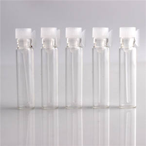 Vial de muestra de perfume transparente de 1ml, 2ml, 3ml, botella de vidrio pequeña con tapón de plástico - Product Image 6