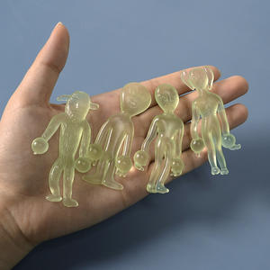 Nouvel article chaud lueur dans le noir en plastique souple Tpr collant extensible blague gelée jouet brillant Halloween squelette jouets - Product Image 3