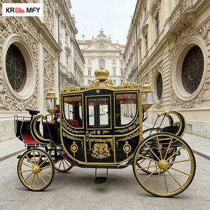 Carruaje de Caballos de Hierro de Lujo Real para Bodas, con Batería - Product Image 1