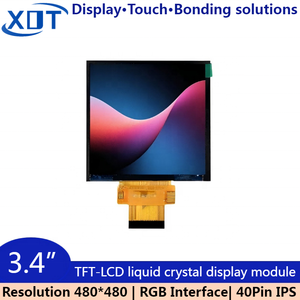 3.4 inch TFT LCD Panel 480x480 Độ phân giải SPI RGB giao diện LCD hiển thị với st7701s điều khiển IC - Product Image 2