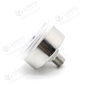 เกจวัดแรงดันแบบอนาล็อก 0-1 เมกะปาสคาล ทำจากสแตนเลส 316L สำหรับใช้กับท่อ - Product Image 3