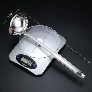 Cuillère passoire en acier inoxydable, passoire à soupe, séparateur de graisse pour sauce, huile, soupe, écumoire à yaourt, accessoires de cuisine - Product Image 1