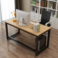 Bureau d'ordinateur de bureau à coin arrondi bureau d'étude à domicile simple bureau renforcé rectangulaire